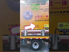 Γυαλί και πολυεστέρας σχηματισμός ρητίνης UV CIPP επένδυση Γρήγορη εγκατάσταση με ρητίνη UP